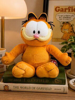 Vintage 2007 Garfield Plush Toy – TY Inc. Stuffed Animal Orange Cat
